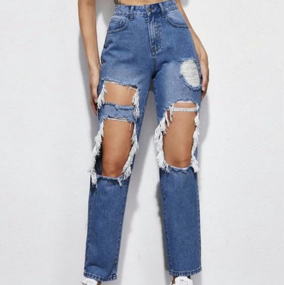 SHEIN ripped jeans